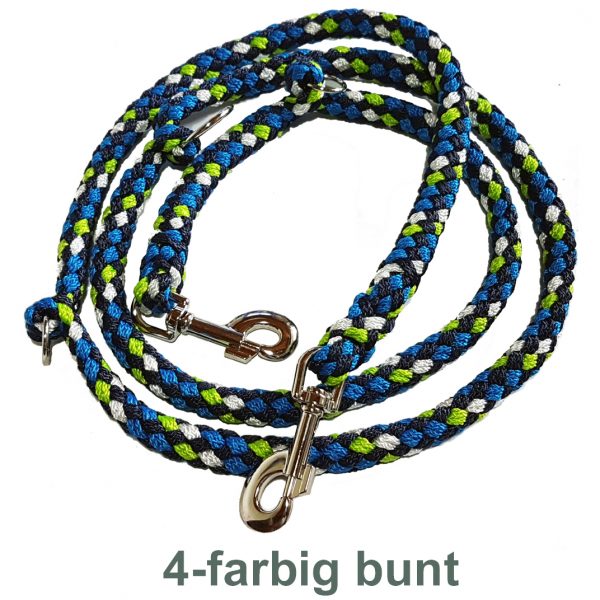 Hundeleine für große Hunde 2m geflochten bunt